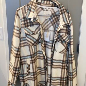 Thread & supply flannel fleece Shacket